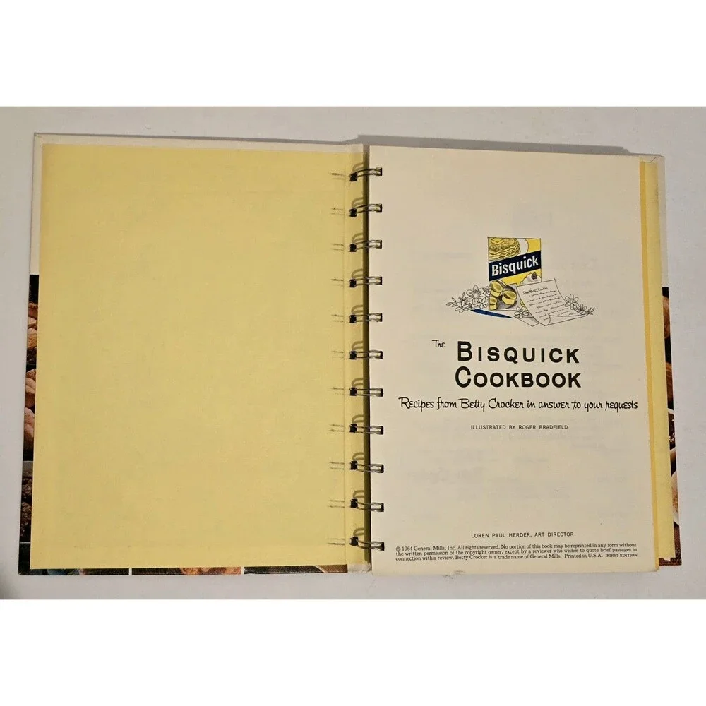 Vintage The Bisquick Cookbook Recipes from Betty Crocker First Edition 1964